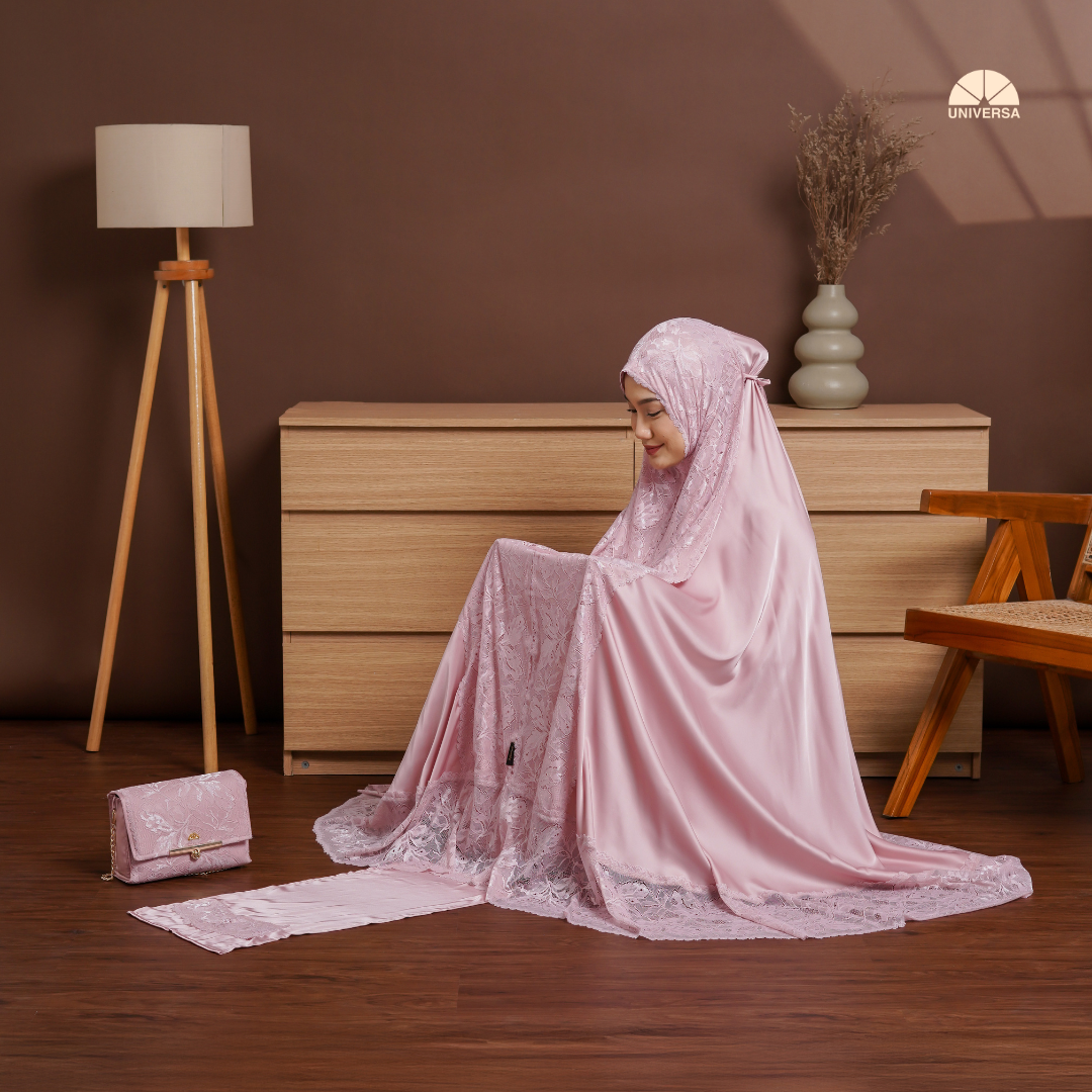 Mukena - PINK HAZE, Mukena 2in1 Silk Premium