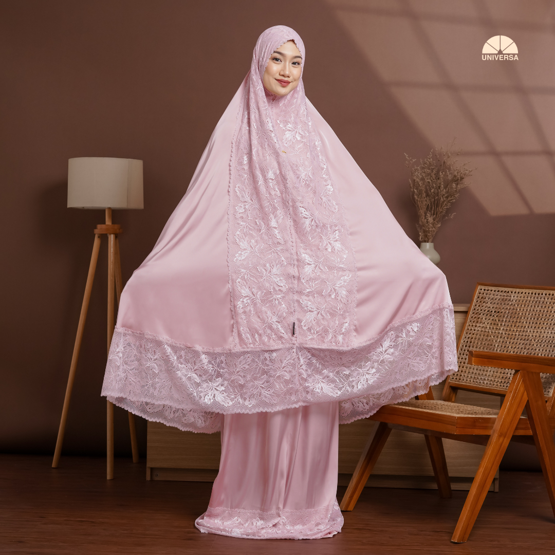 Mukena - PINK HAZE, Mukena 2in1 Silk Premium