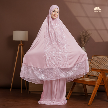 Mukena - PINK HAZE, Mukena 2in1 Silk Premium