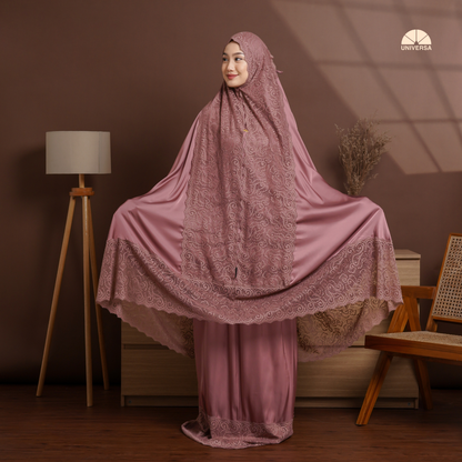 Mukena - ROSEWOOD, Mukena 2in1 Silk Premium