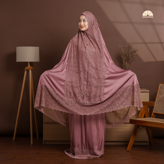 Mukena - ROSEWOOD, Mukena 2in1 Silk Premium