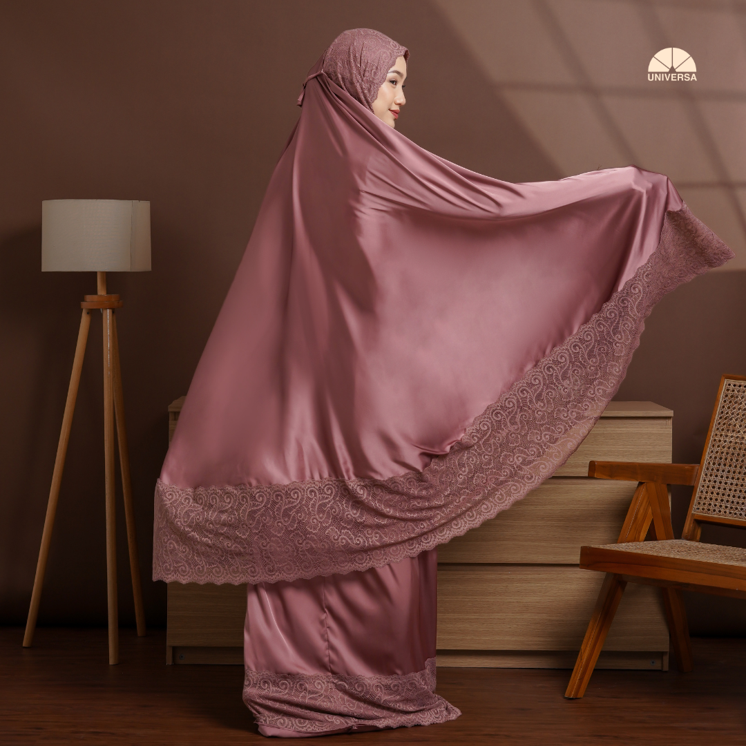 Mukena - ROSEWOOD, Mukena 2in1 Silk Premium
