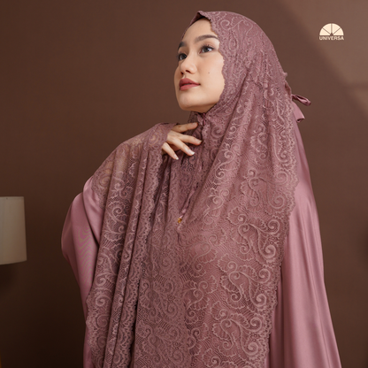 Mukena - ROSEWOOD, Mukena 2in1 Silk Premium