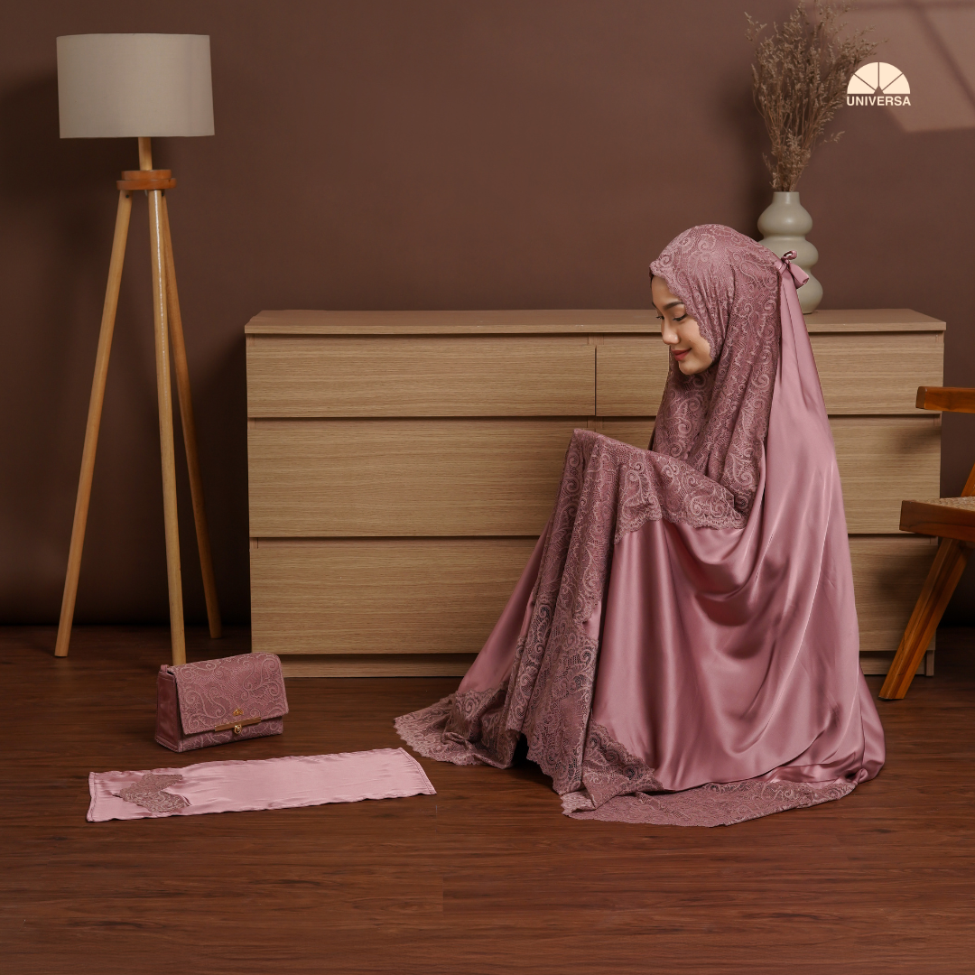 Mukena - ROSEWOOD, Mukena 2in1 Silk Premium