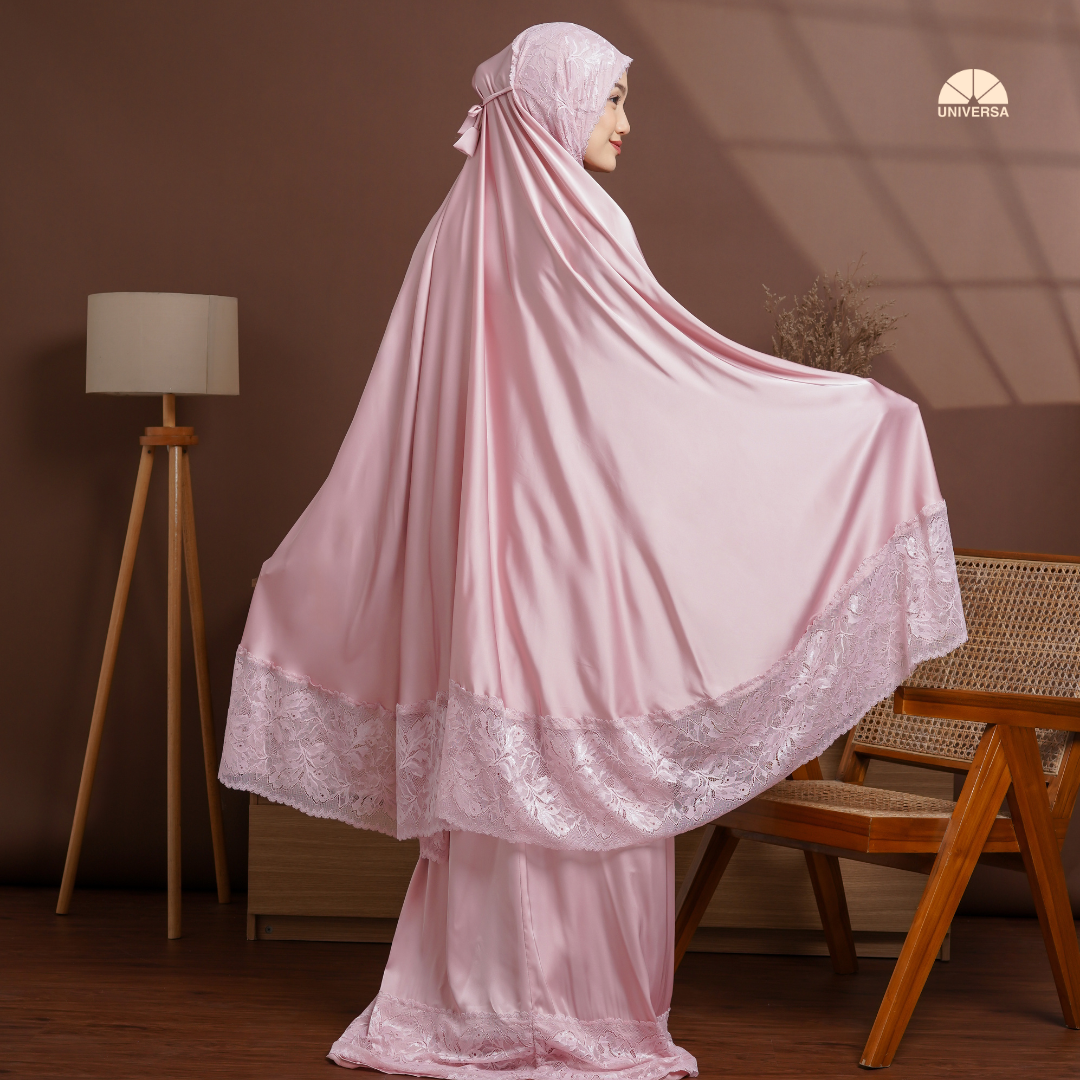 Mukena - PINK HAZE, Mukena 2in1 Silk Premium