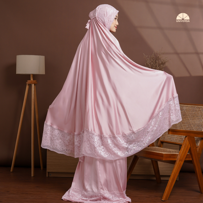 Mukena - PINK HAZE, Mukena 2in1 Silk Premium
