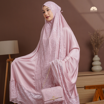 Mukena - PINK HAZE, Mukena 2in1 Silk Premium
