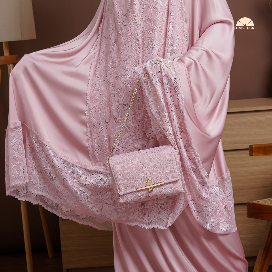 Mukena - PINK HAZE, Mukena 2in1 Silk Premium